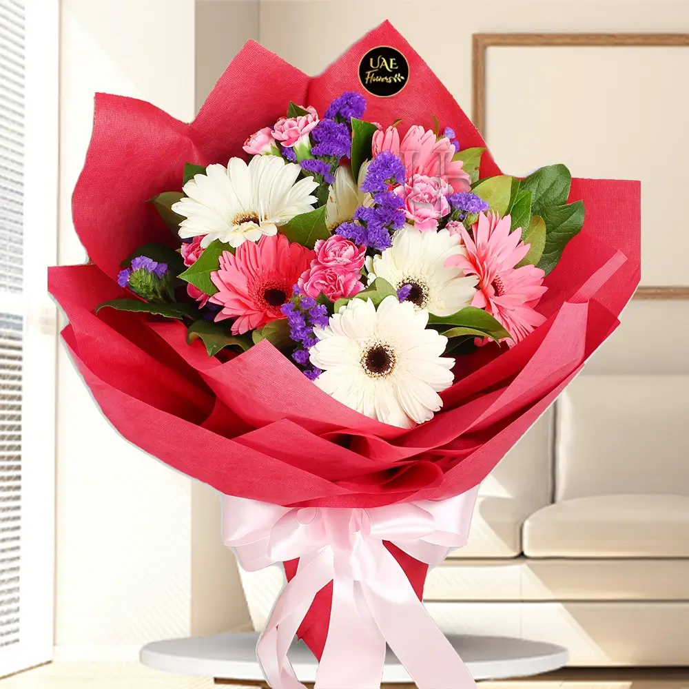 Pink Gerberas , White Gerberas,  flowers