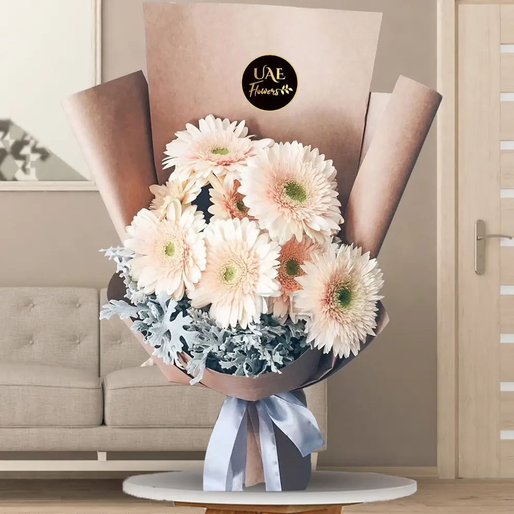 Peach Gerbera