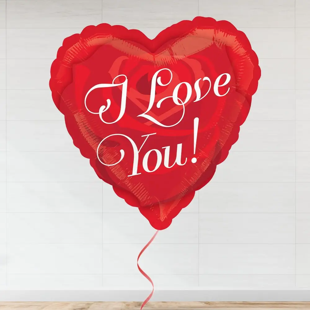 A i love you red balloon