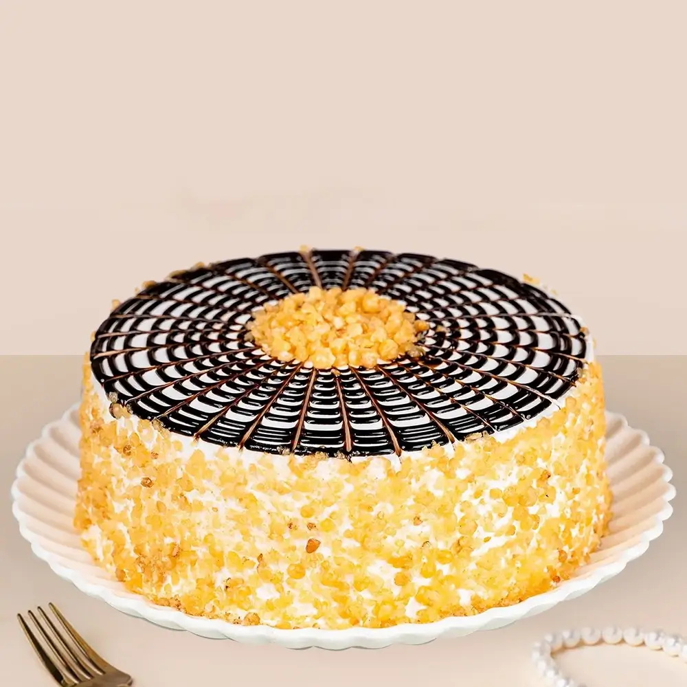 Deliciously Creamy 1kg Butterscotch Cake