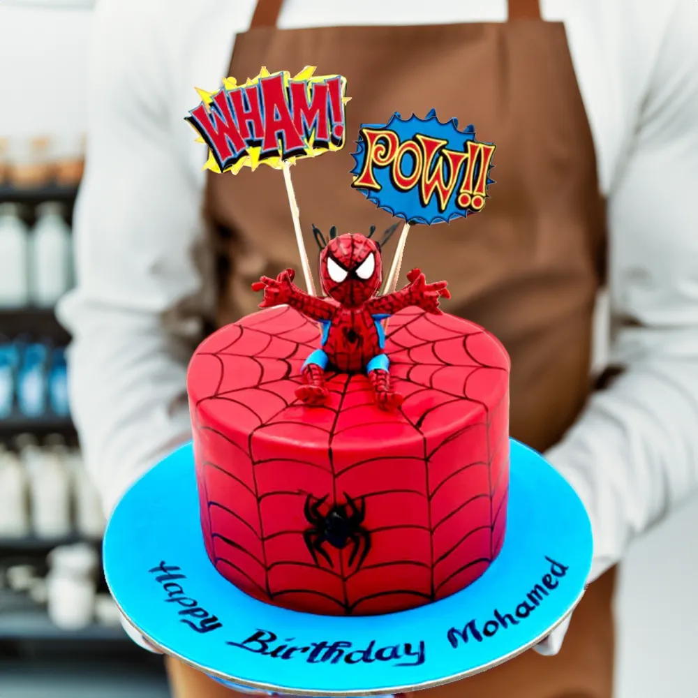 2kg Baby Spiderman cake