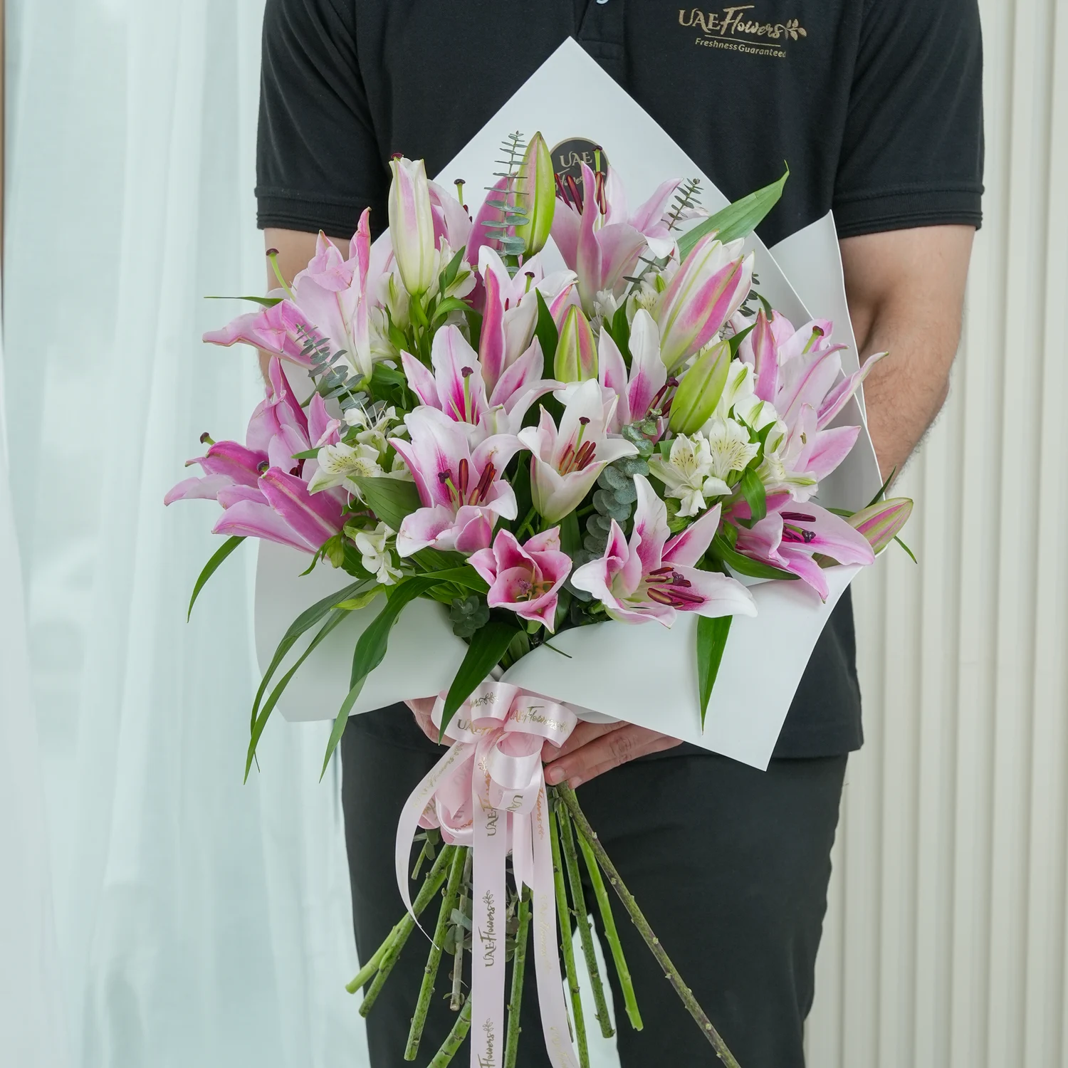 5 Lily Pastel Bouquet