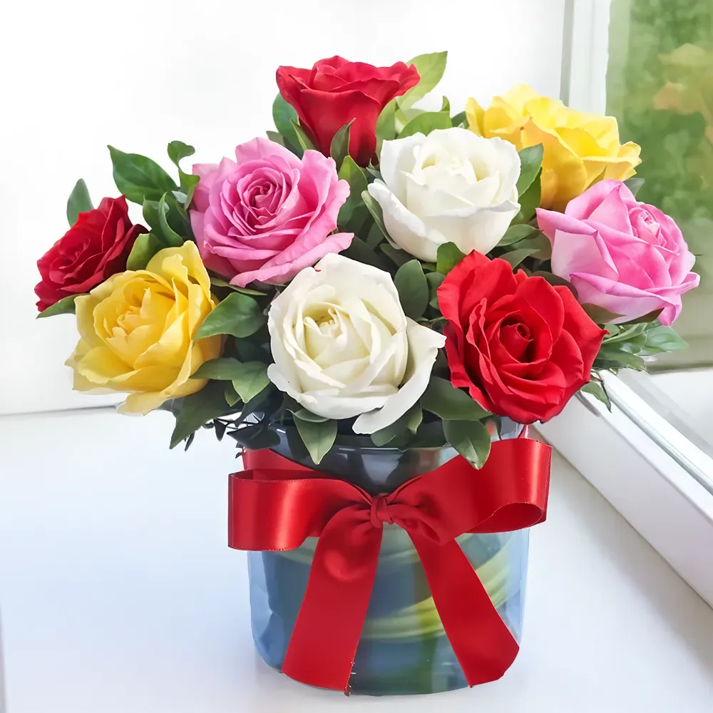 Mixed Color Roses